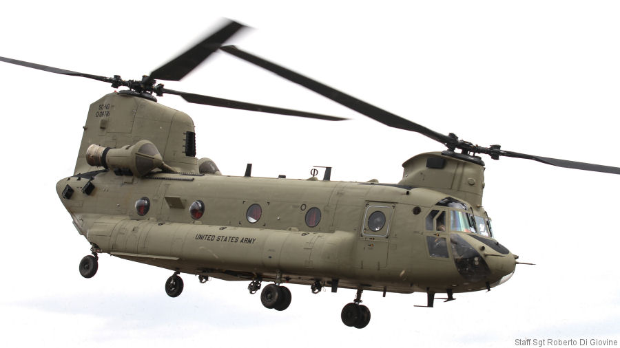 Helicopter Boeing CH-47F Chinook Serial M.8781 Register 09-08781 used by US Army Aviation Army. Aircraft history and location