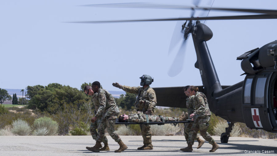 USAF “Dustoff” Training with Fort Irwin Helicopters