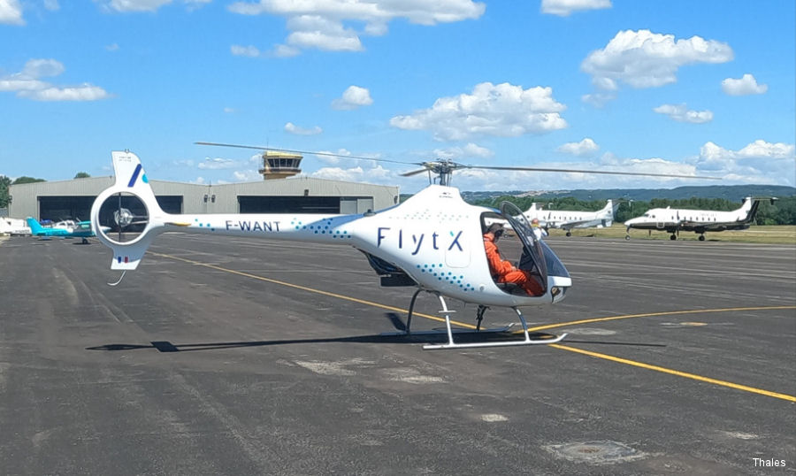 Thales FlytX Cockpit for Guimbal Cabri