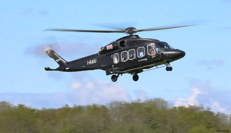 Helicopter AgustaWestland AW189K Serial 93001 Register I-RAIU used by AgustaWestland UK ,Leonardo Italy. Built 2019. Aircraft history and location