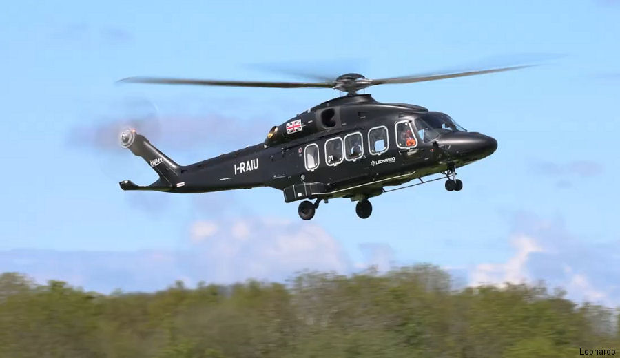 Helicopter AgustaWestland AW189K Serial 93001 Register I-RAIU used by AgustaWestland Italy. Built 2019. Aircraft history and location
