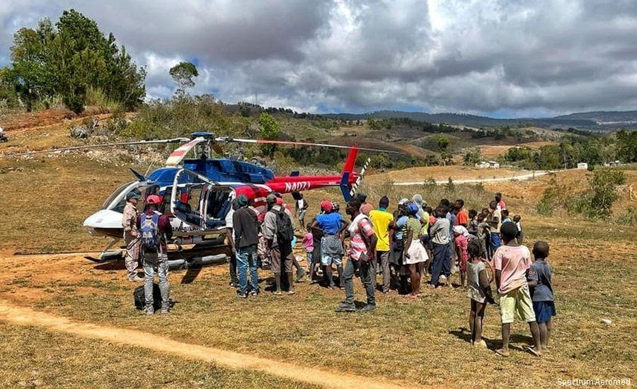 Spectrum Aeromed Interior for Haiti Bell 407