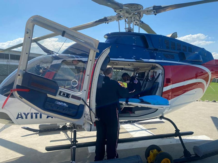 Spectrum Aeromed Interior for Haiti Bell 407
