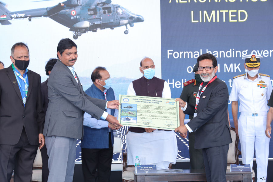 Initial Operational Clearance for HAL LUH
