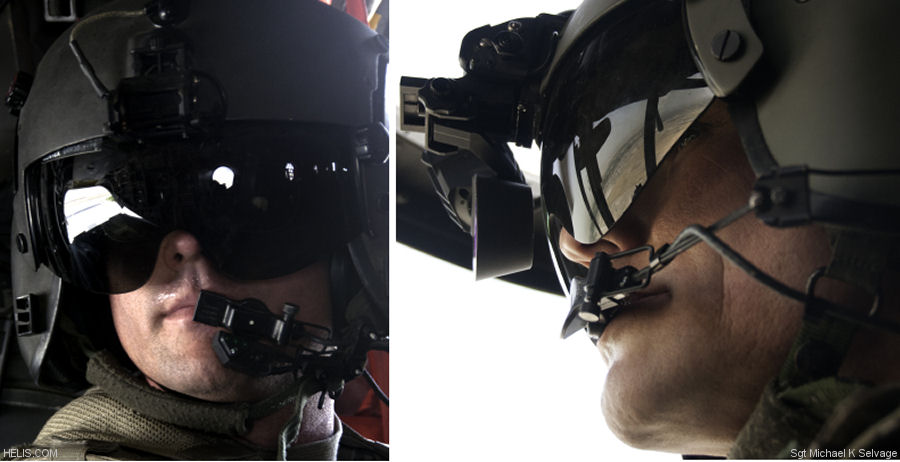 Helmet Display for Chinook and Black Hawk Pilots