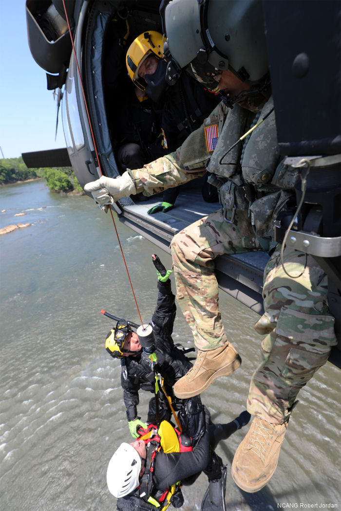 NC Guard Helicopter Aquatic Rescue Team Training