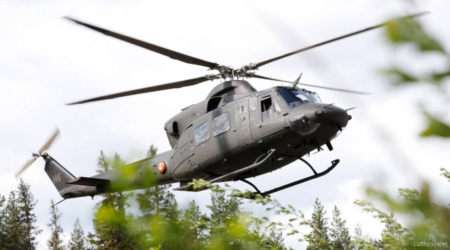 Royal Norwegian Air Force Bell 412 Maintenance