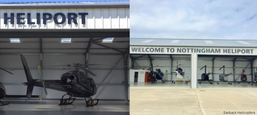 Savback makes Nottingham Heliport its UK home