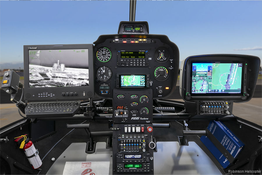 Robinson R66 Police cockpit
