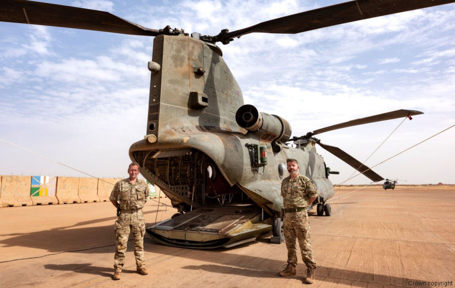 Change of Command for RAF Chinooks in Mali