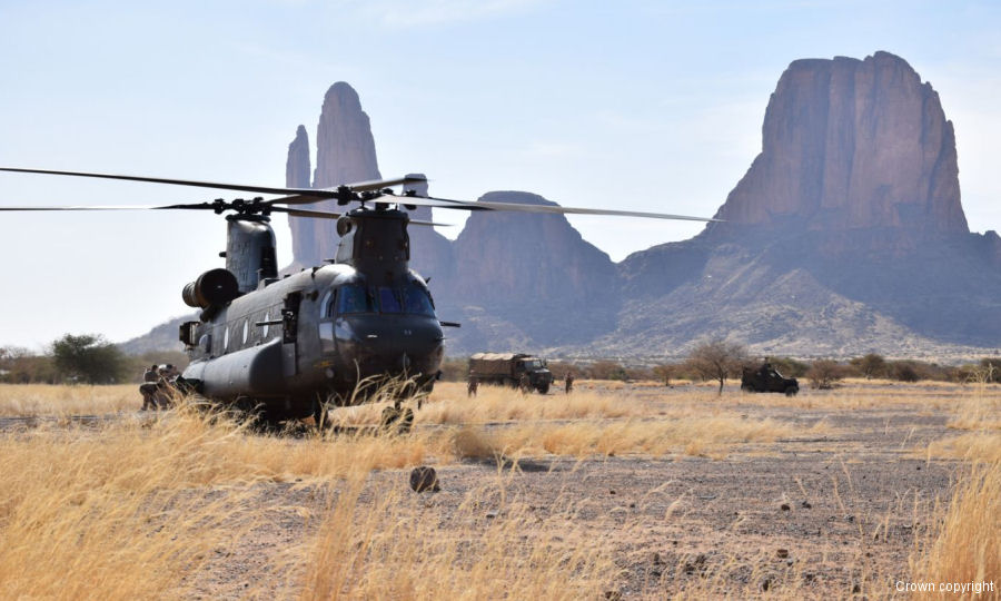 RAF Chinook Heavy Lifting in Mali