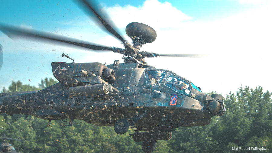 US Army Apache Training with Hungarian Mi-24