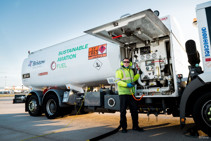 Bristow First Offshore Flight Using SAF