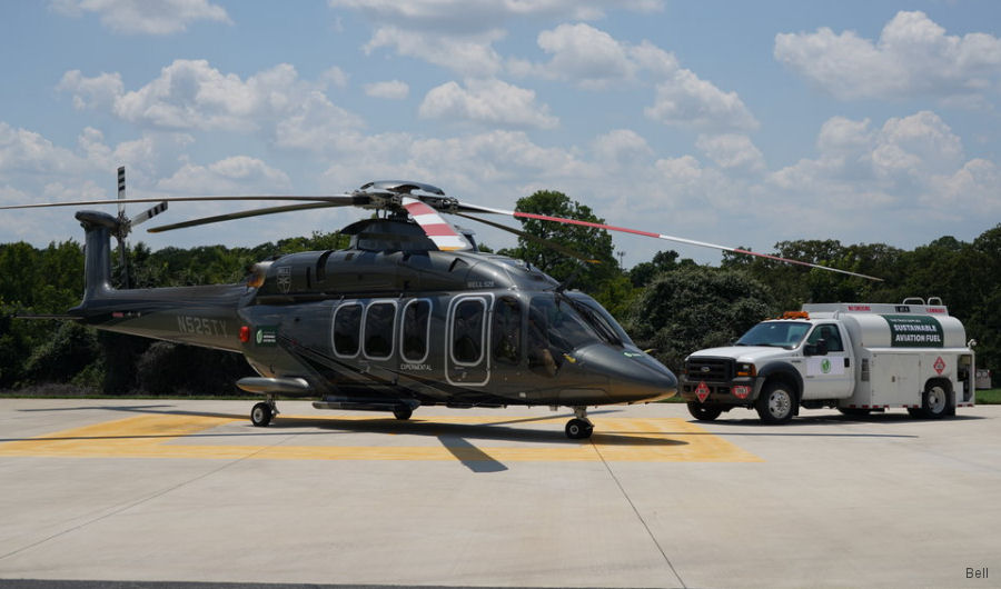Bell 525 First Flight with Sustainable Aviation Fuel