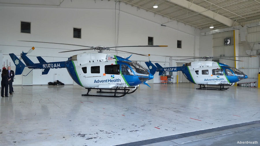 Florida AdventHealth Unveils Second Helicopter