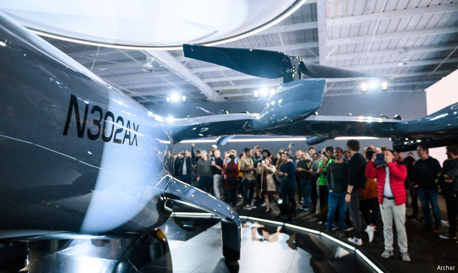 Archer Unveils Its Production Aircraft Midnight
