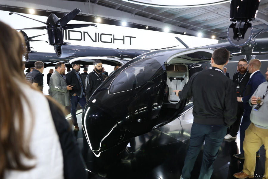 Archer Unveils Its Production Aircraft Midnight