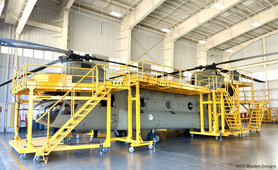 Custom Fall Protection Platform for CH-47 Chinook