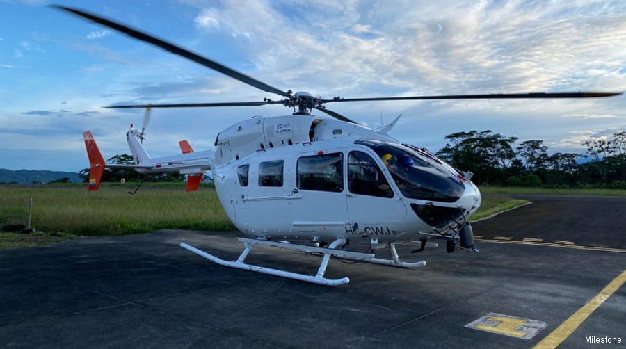 Milestone Delivers EC145 to Ecocopter Ecuador