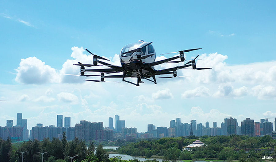 Chinese eVTOL EH216-S in Certification Process