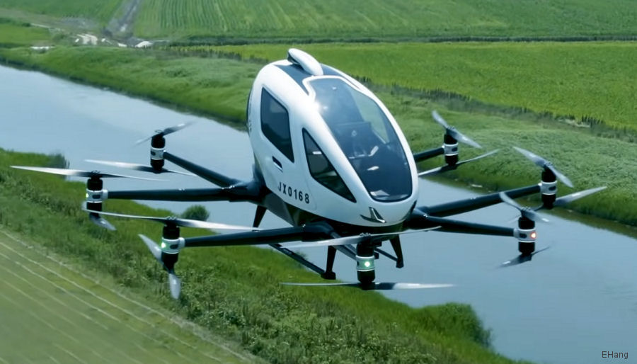 Chinese eVTOL EH216-S in Certification Process