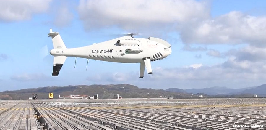 Camcopter Trials for Equinor In Norway