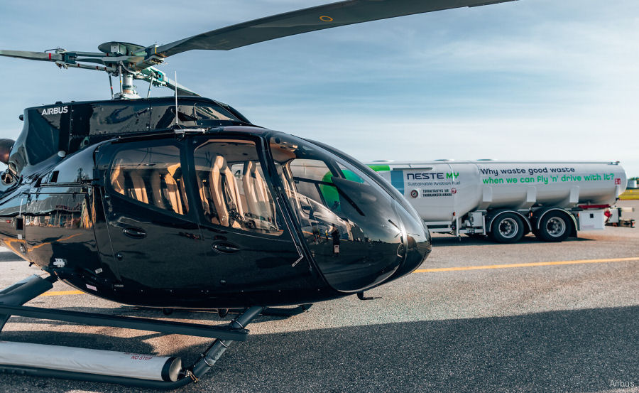 Scandinavian First ACH130 with Sustainable Aviation Fuel