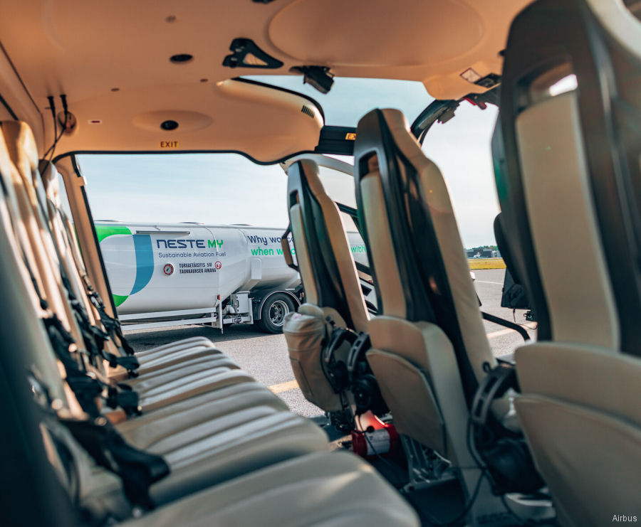 Scandinavian First ACH130 with Sustainable Aviation Fuel