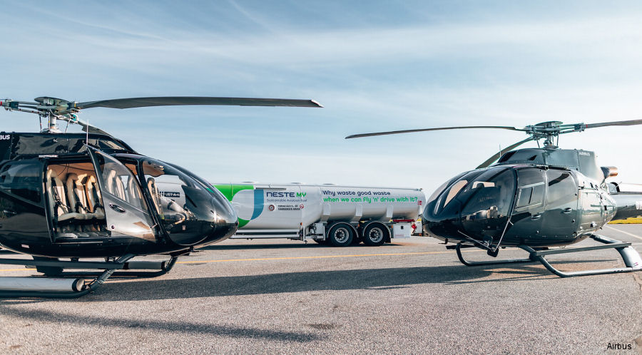 Scandinavian First ACH130 with Sustainable Aviation Fuel