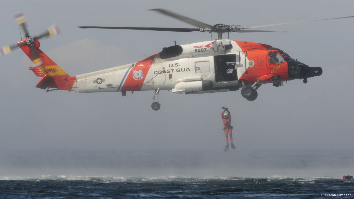 Detailed history and photos of helicopter Sikorsky HH-60J Jayhawk Serial 70-623 Register 6002 used by US Coast Guard USCG Converted to MH-60T Jayhawk Track service timeline and current status.