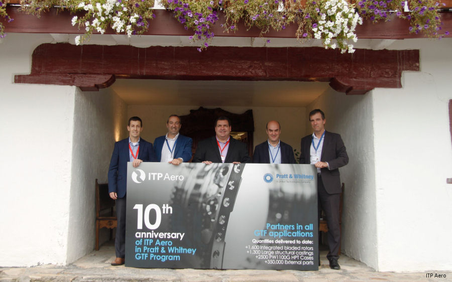 ITP Aero and Pratt & Whitney 10th Anniversary of Partnership