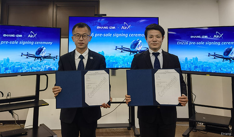 Japan AirX Orders 50 Chinese EH216 Drones
