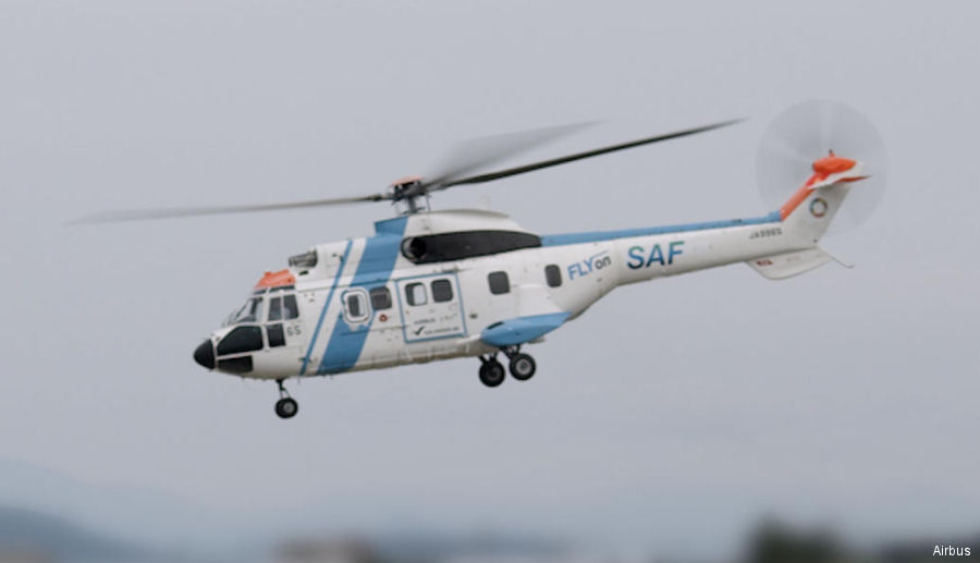 Japan First Helicopter with Sustainable Aviation Fuel