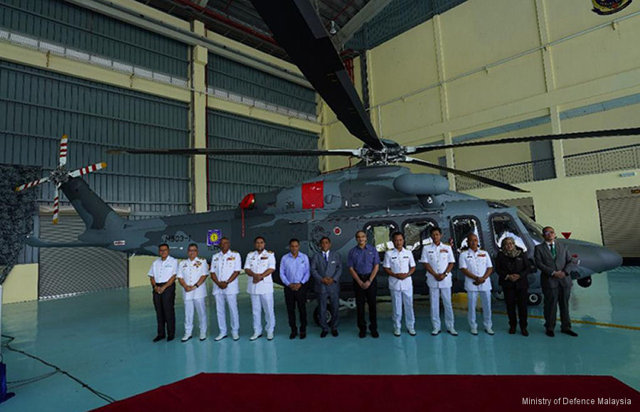 helicopter news July 2022 Royal Malaysian Navy Received First Two AW139