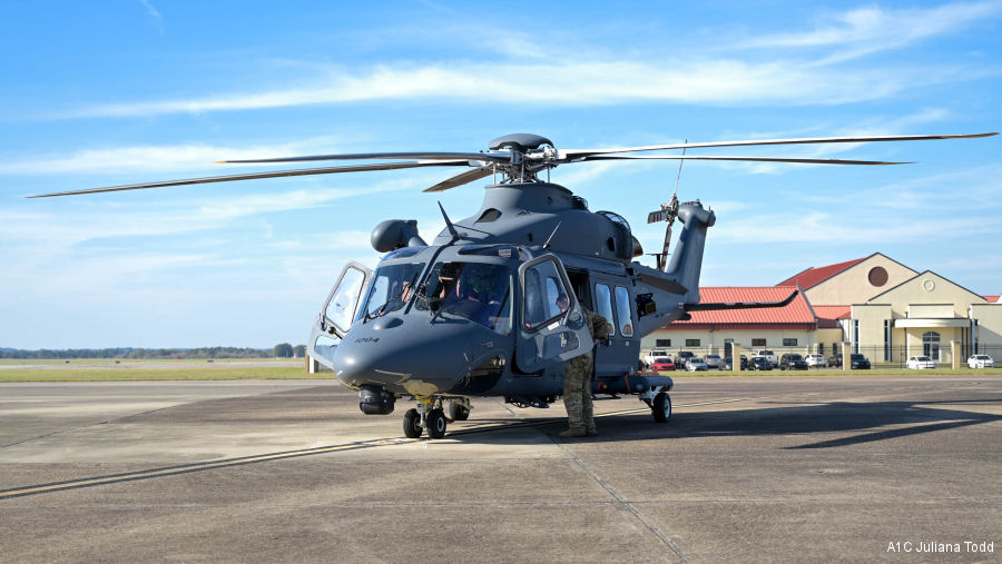 Helicopter Boeing MH-139A Grey Wolf Serial 41804 Register 18-1004 N679SH used by US Air Force USAF ,AgustaWestland Philadelphia (AgustaWestland USA). Built 2019. Aircraft history and location