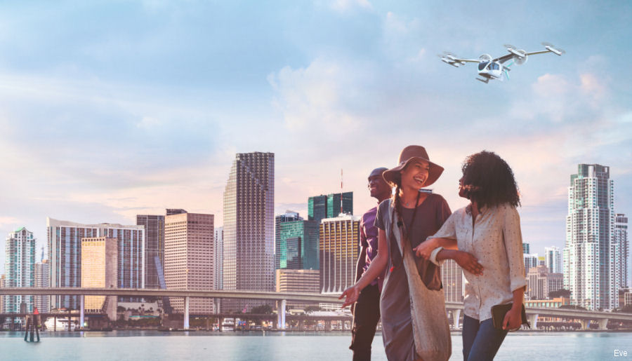 Eve Urban Air Mobility in Miami-Dade County