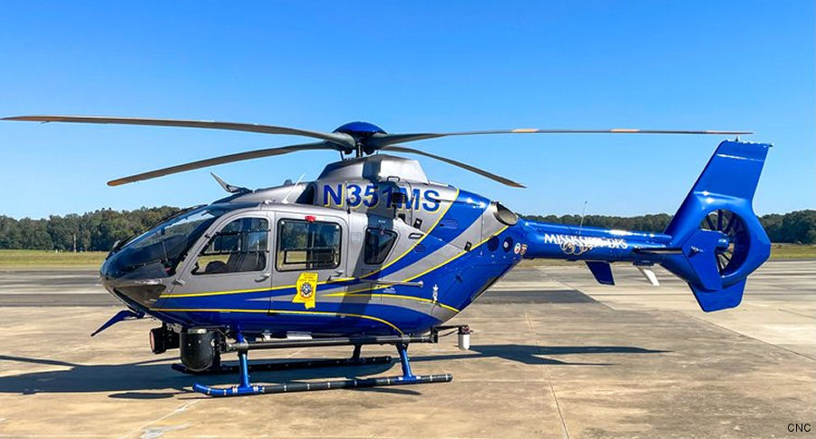 Mississippi DPS Received EC135 Helicopter