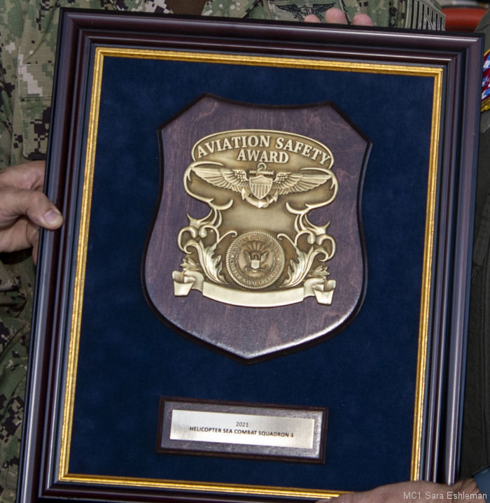 Navy Flight Safety Award to HSC-3, HSC-4 and VRM-30