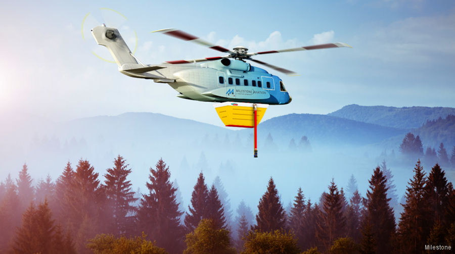 Firefighting Mission for the S-92 Helicopter