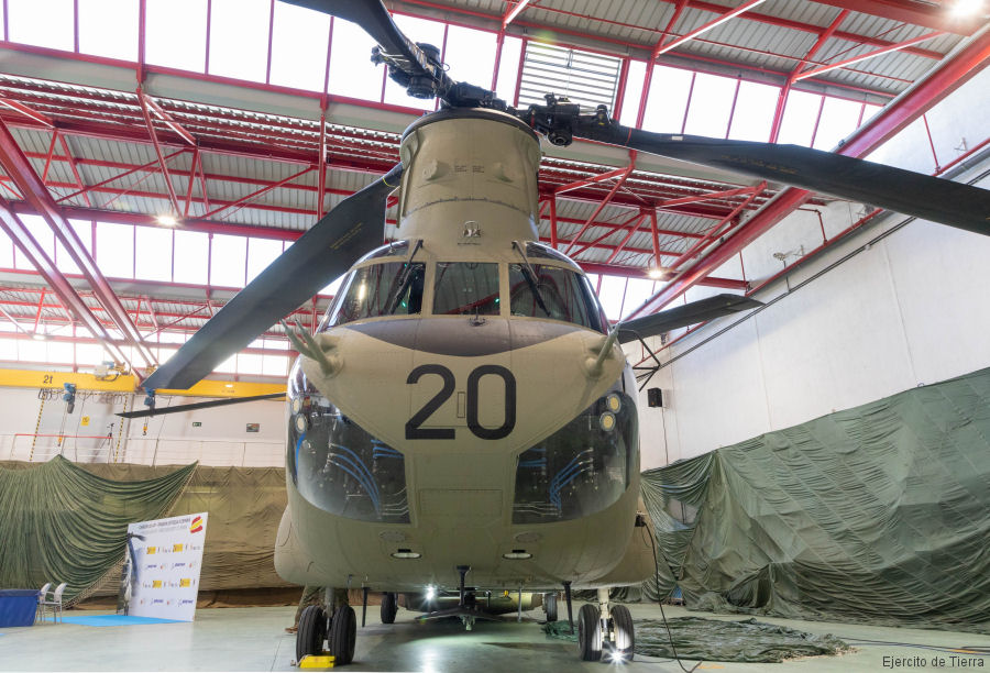 Delivery of First CH-47F Chinook to Spain