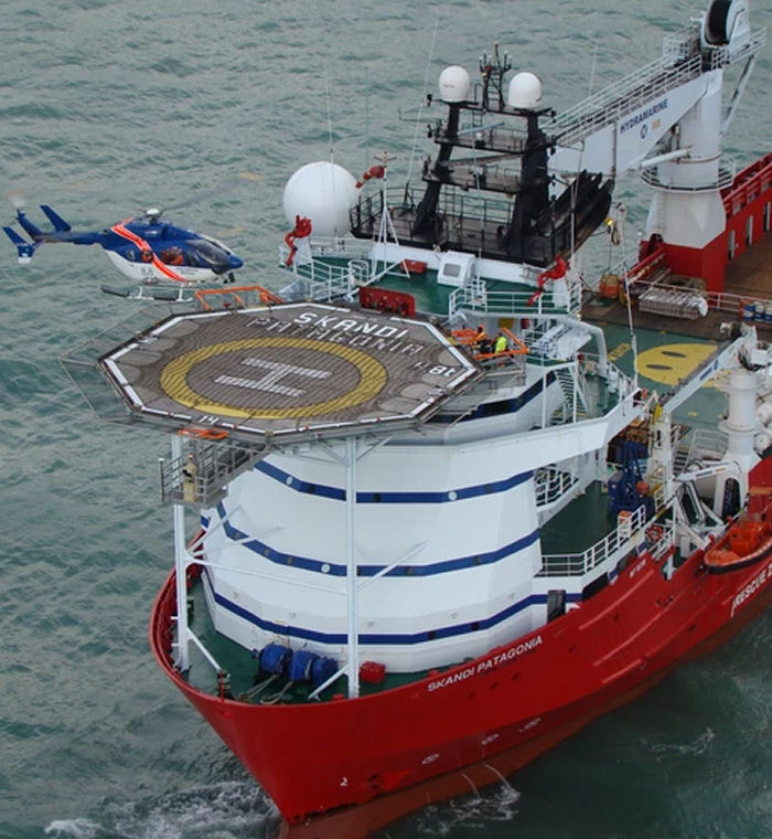 Airbus H145 in Tierra del Fuego