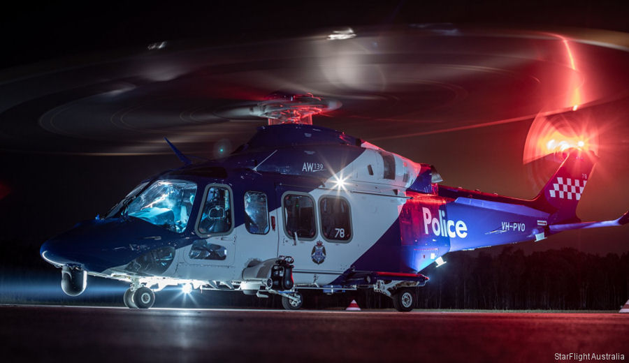 helicopter news May 2022 5,000 Flight Hours for Victoria Police AW139s
