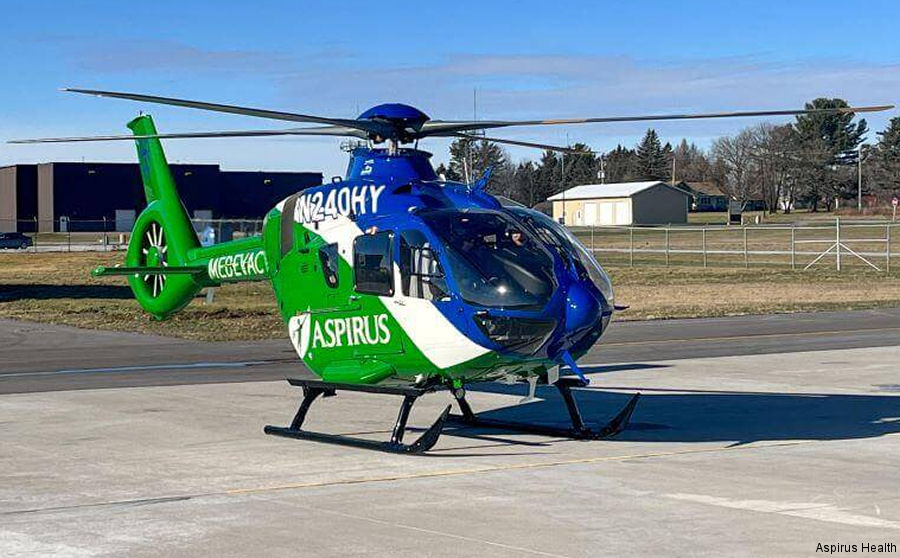 Aspirus New Air Ambulance for Woodruff, WI