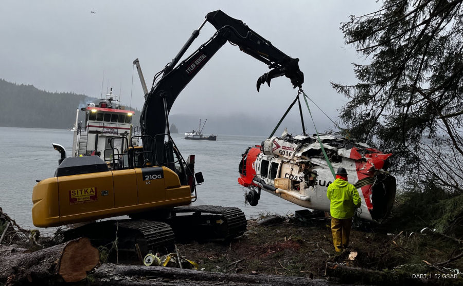 Army Assists in Coast Guard Crashed Helicopter Recovery