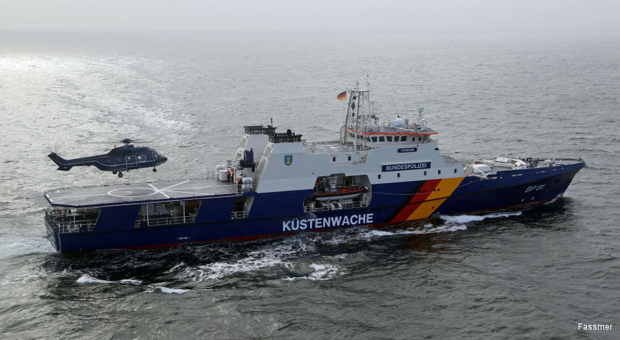 German Police Patrols North Sea for Ship Emissions