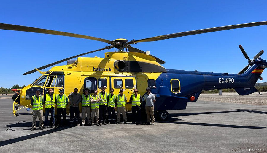 Babcock Super Puma Firefighters in Chile