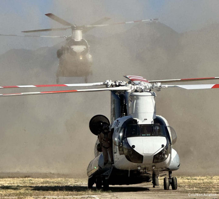 Coulson Chinooks Against California Wildfires