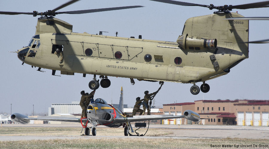 Iowa Guard Chinook Delivers F-80 Back to Camp Dodge