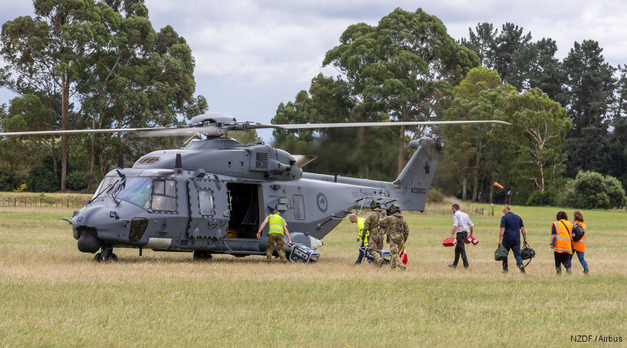 NH90 Relief Operations After Cyclone Gabrielle
