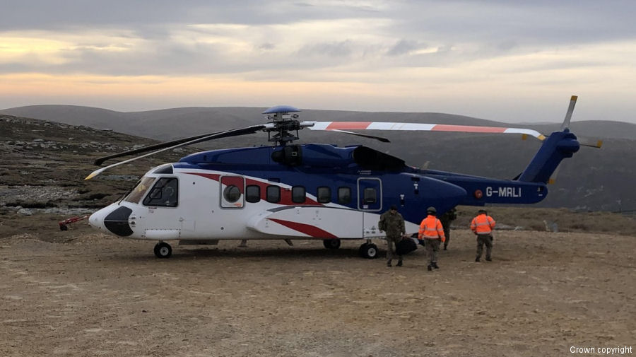 Bristow S-92 Helicopters in the Falkland Islands